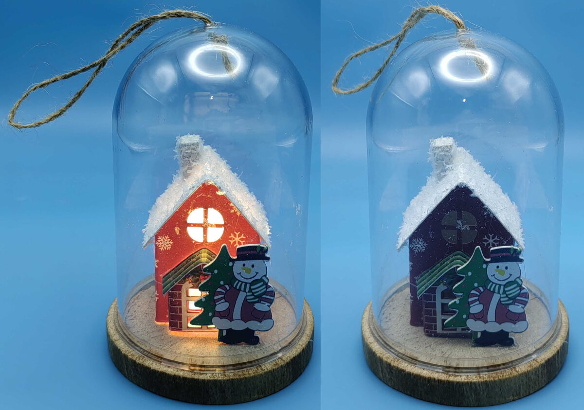 Іграшка на ялинку світиться LED 