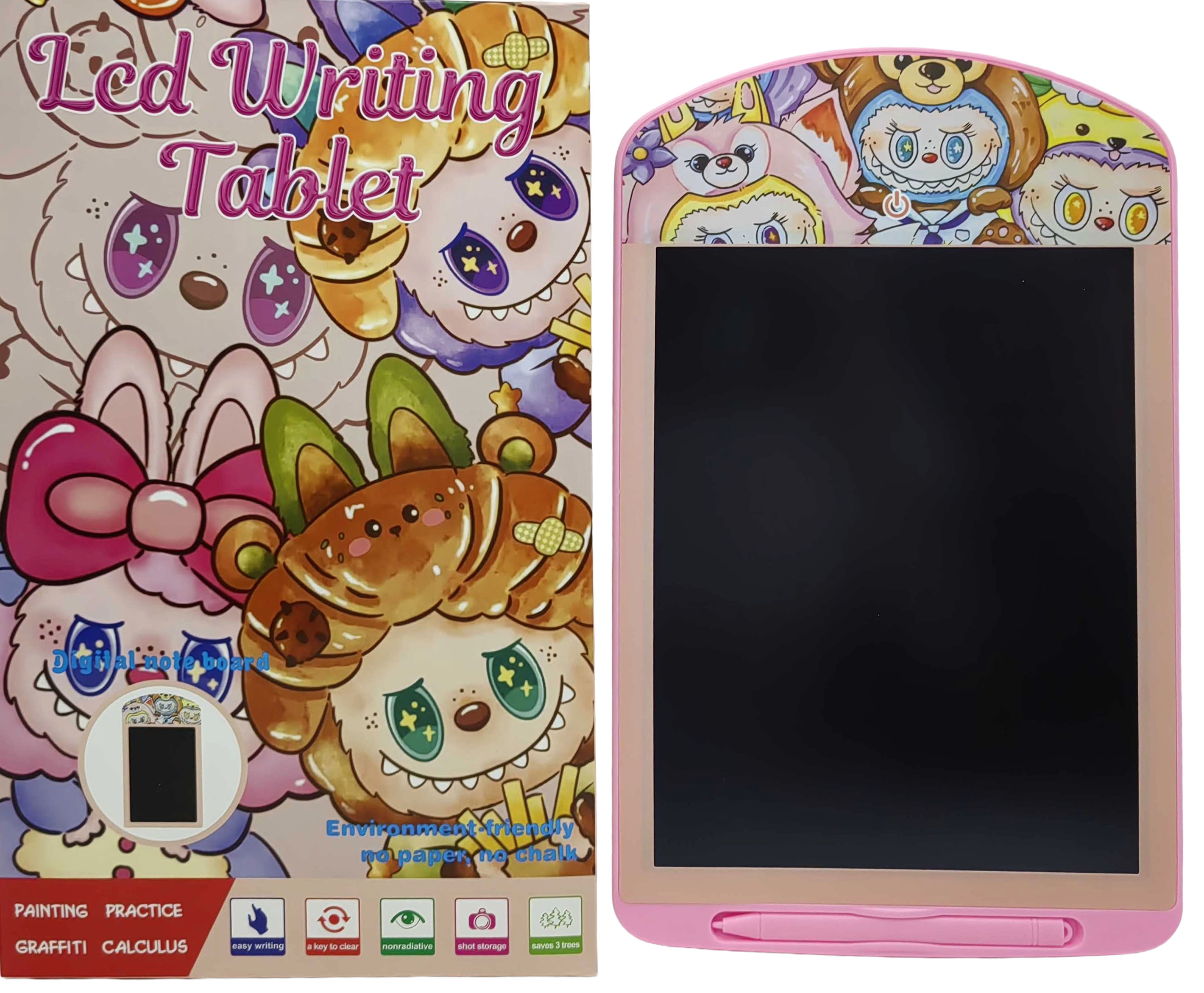 Планшет дитячий для малювання (малює кольоровим-5кол.) LCD діагональ 