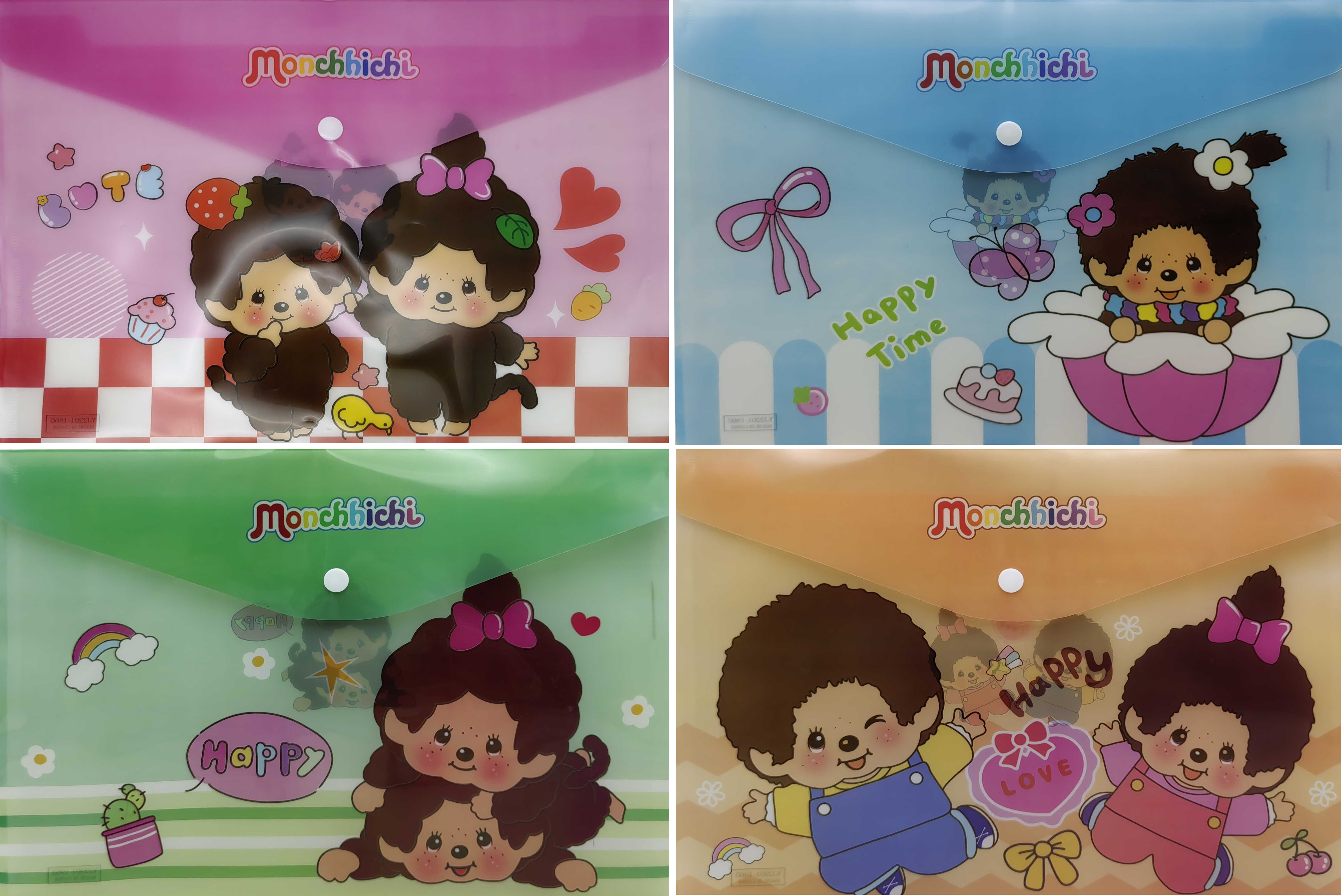 Папка-конверт на кнопке А4+ 18мкм 