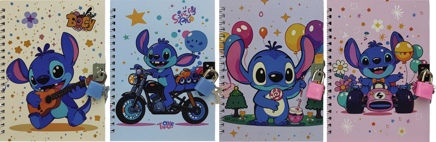 Блокнот на замочці мет. 13*18см 