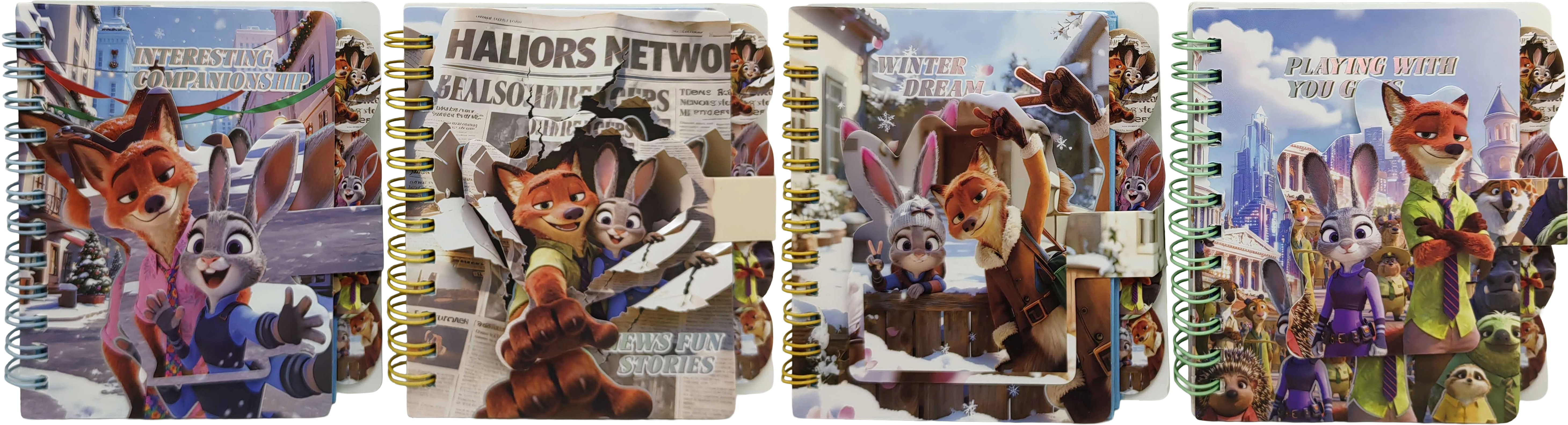 Блокнот на спіралі 65арк. з 4-ма роздільниками 