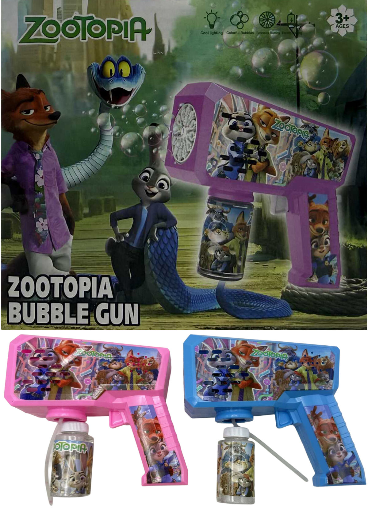 Пістолет для мильних бульбашок Bubble Gun 