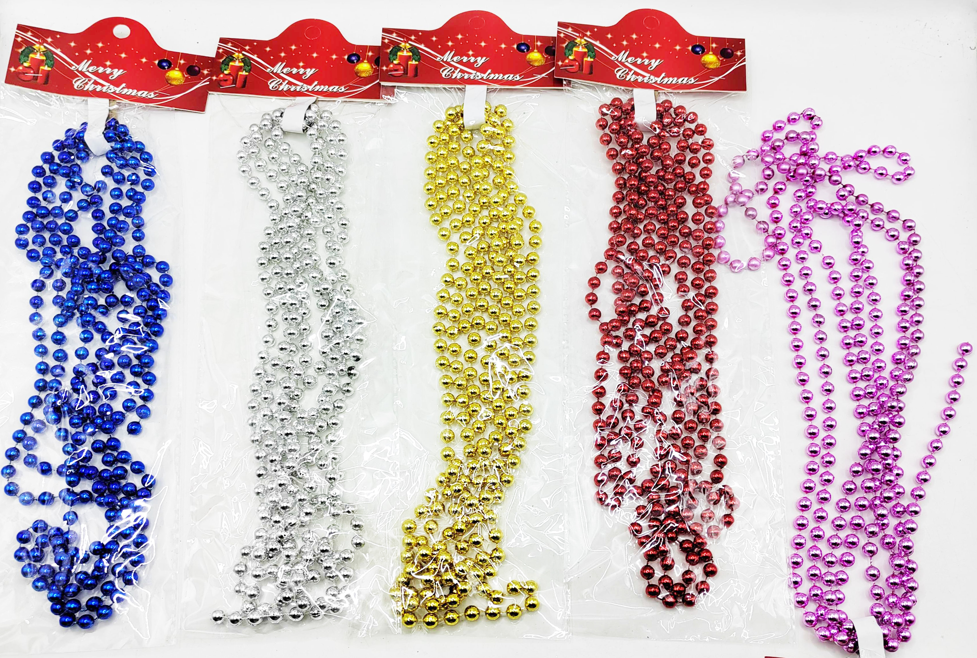 Намиста на ялинку 7,5мм*2,7м,5кол.