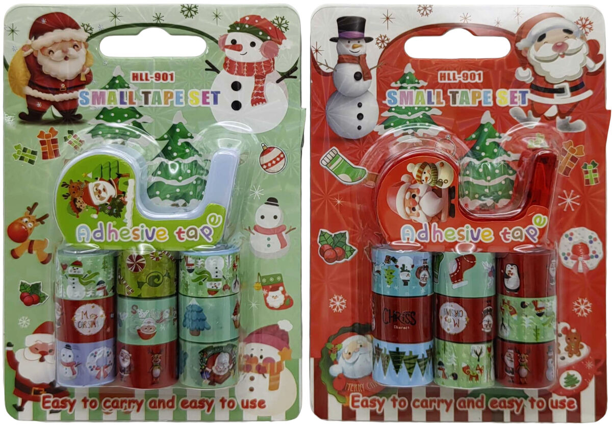 Стрічка клейк. декор. 9шт.*1,2* 250см +диспенсер 