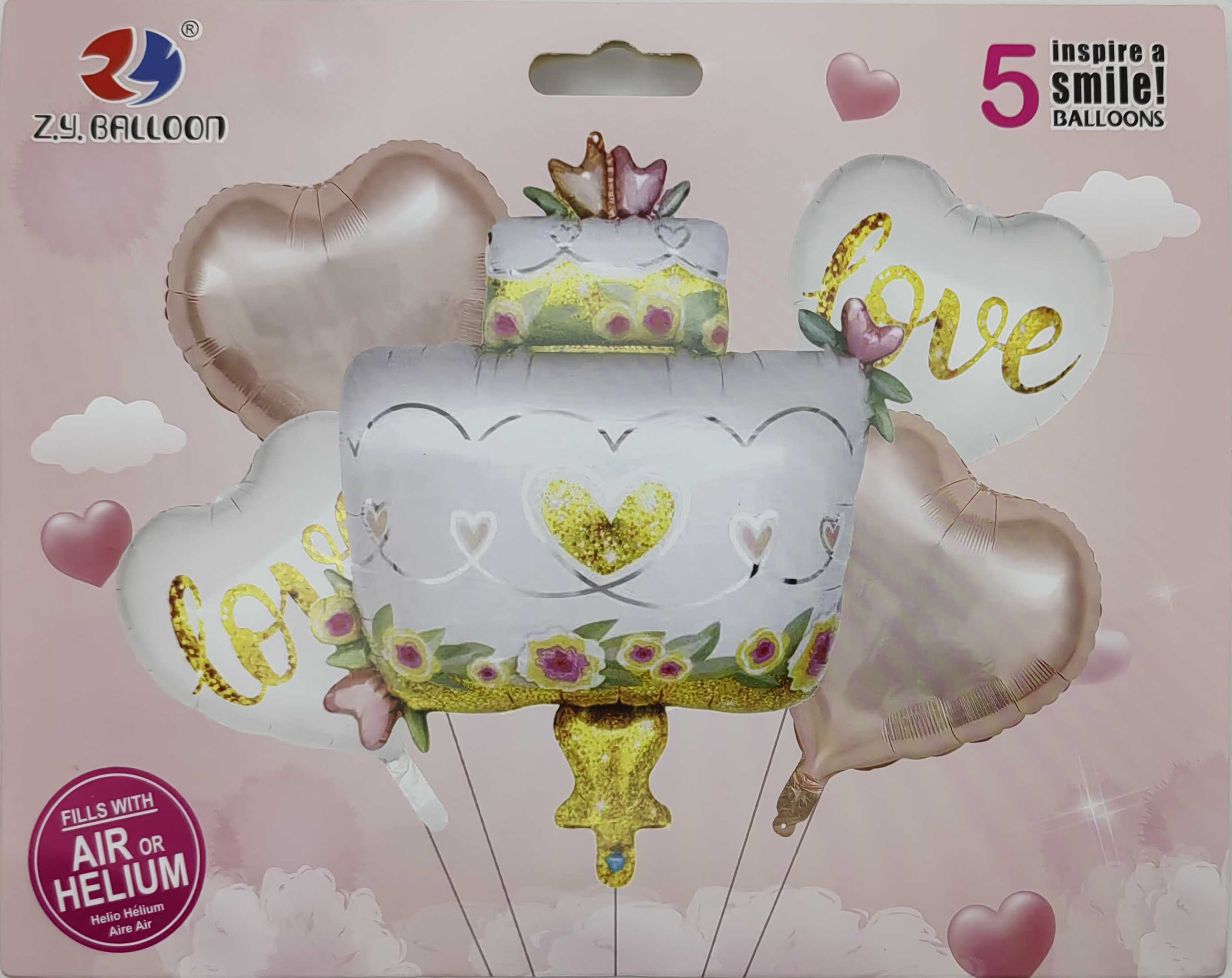 Кулі фольговані набір-букет 