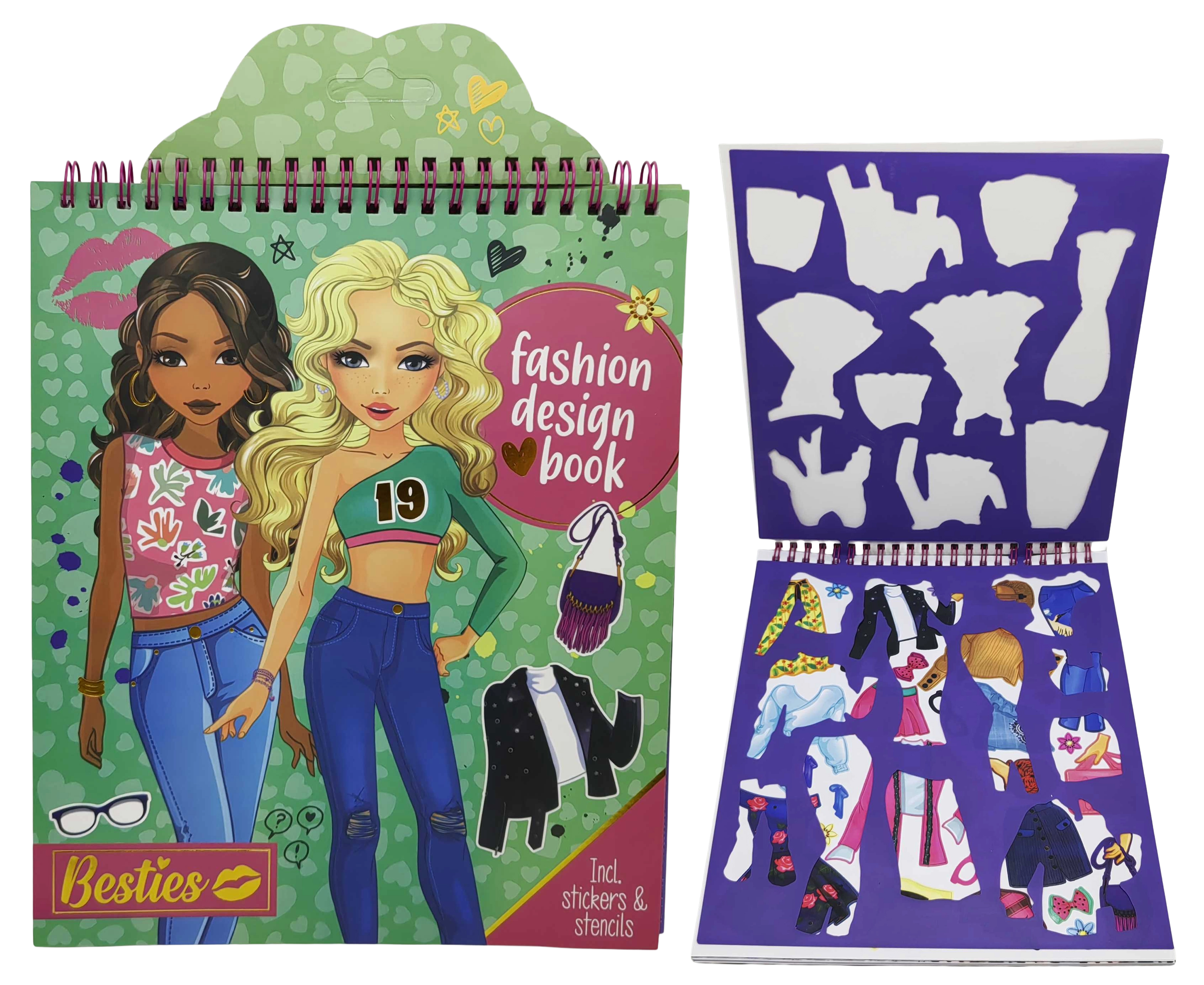 Набір для творчості- 20арк.розмальовка,2арк.трафарети,2арк.наклейки ,3арк.кольор.