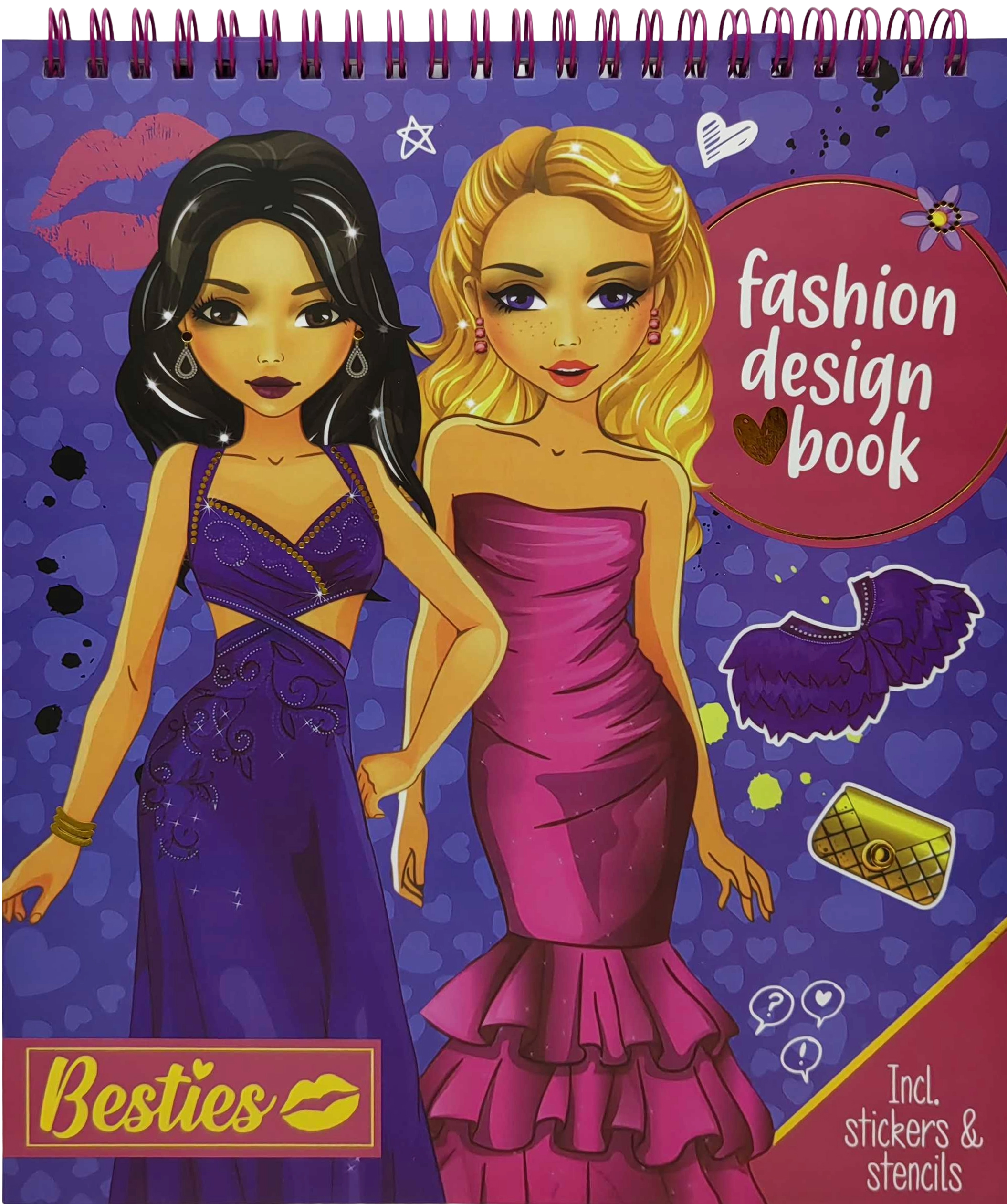 Набір для творчості- 20арк.розмальовка,2арк.трафарети,2арк.наклейки 