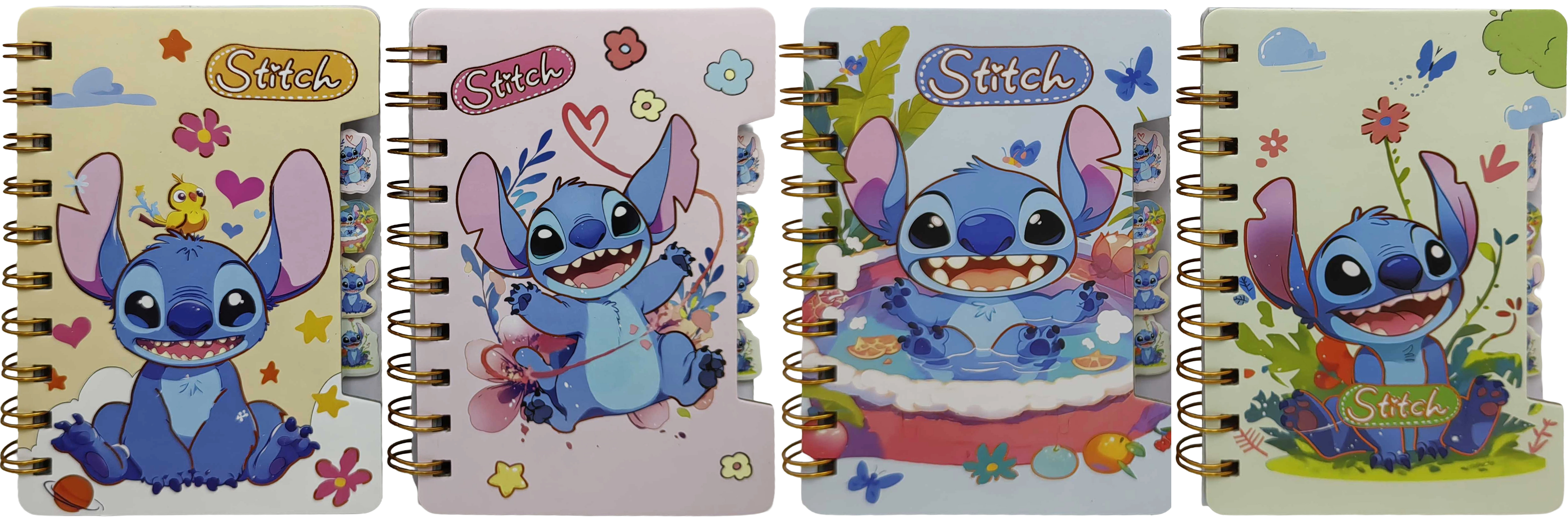 Блокнот на спіралі А6/65арк. з 4-ма роздільниками 