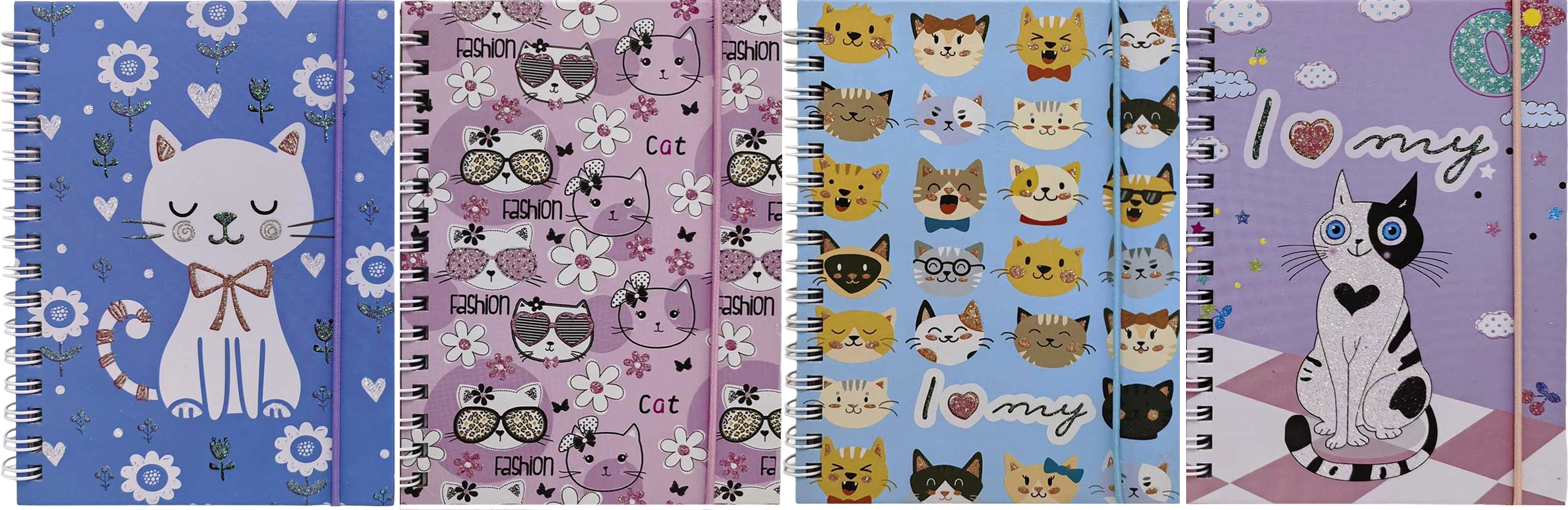 Блокнот на спіралі з гумкою А6/55арк.