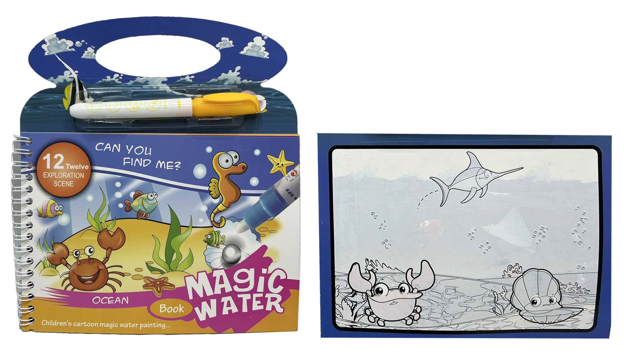 Альбом -розмальовка багаторазова малюємо водою 