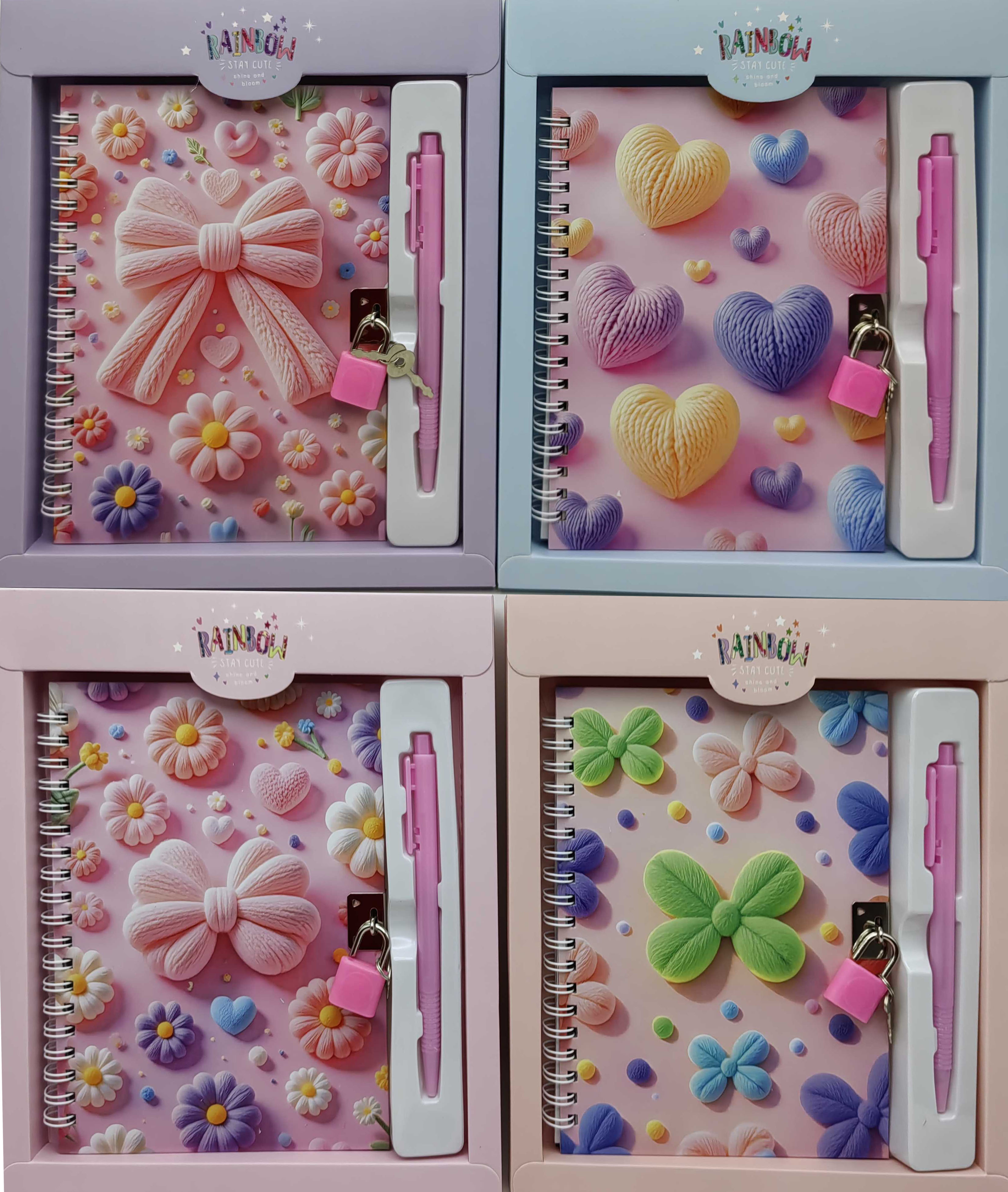 Блокнот на замочці мет.13*18см +руч.кулькова 