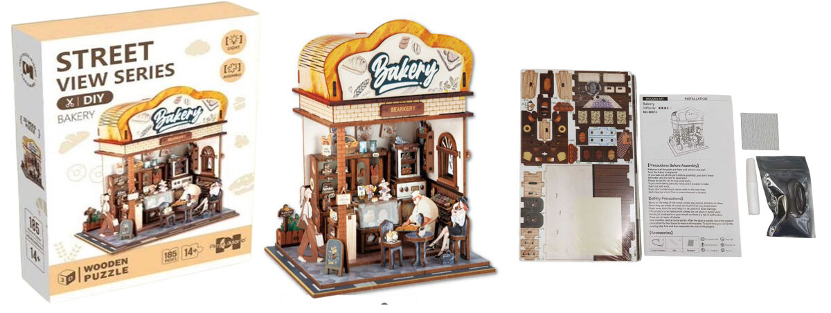 Пазл дерев'яний 3D з підсвічуванням 179 деталей 