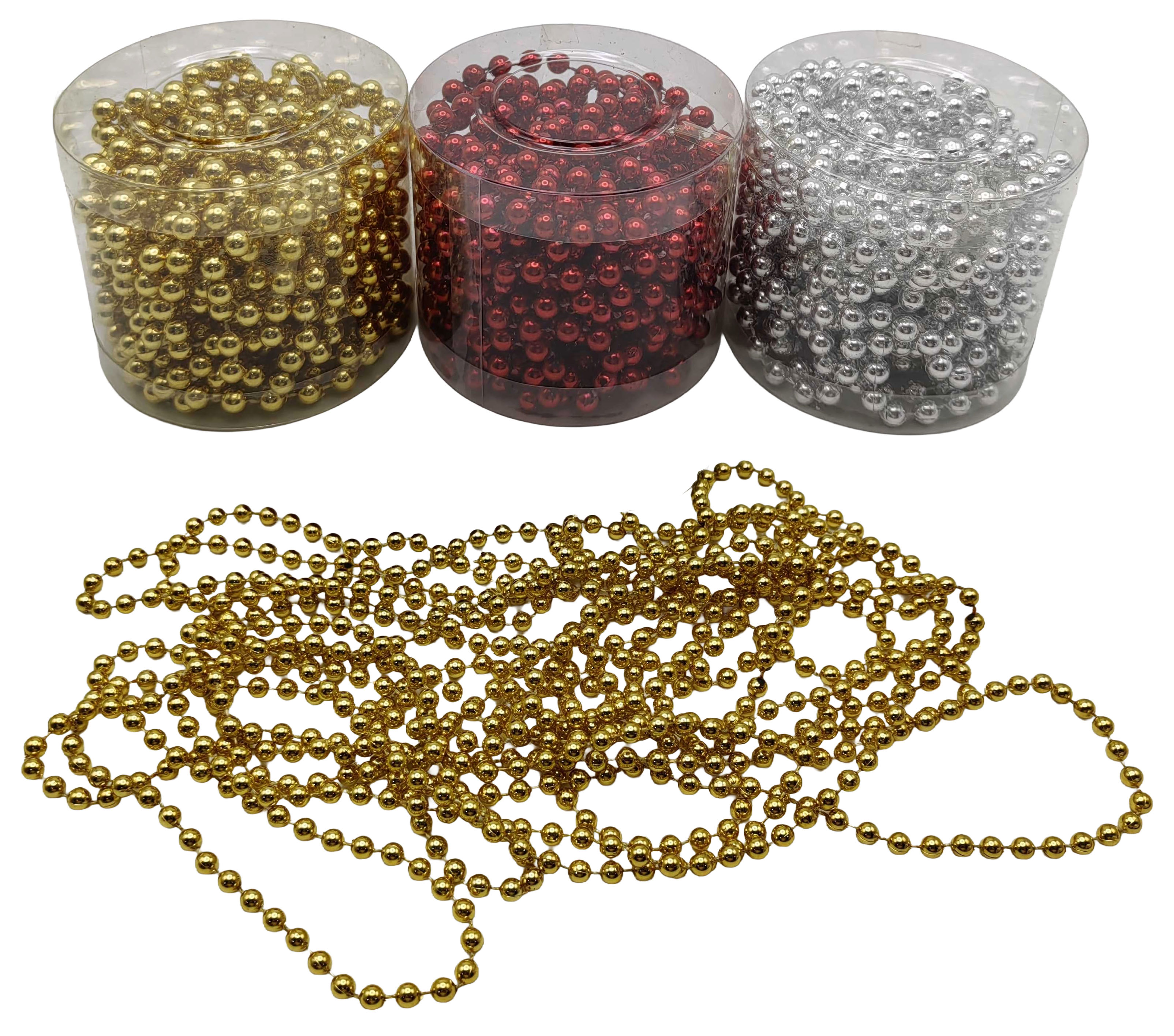 Намиста на ялинку 6мм*6м,3кол.