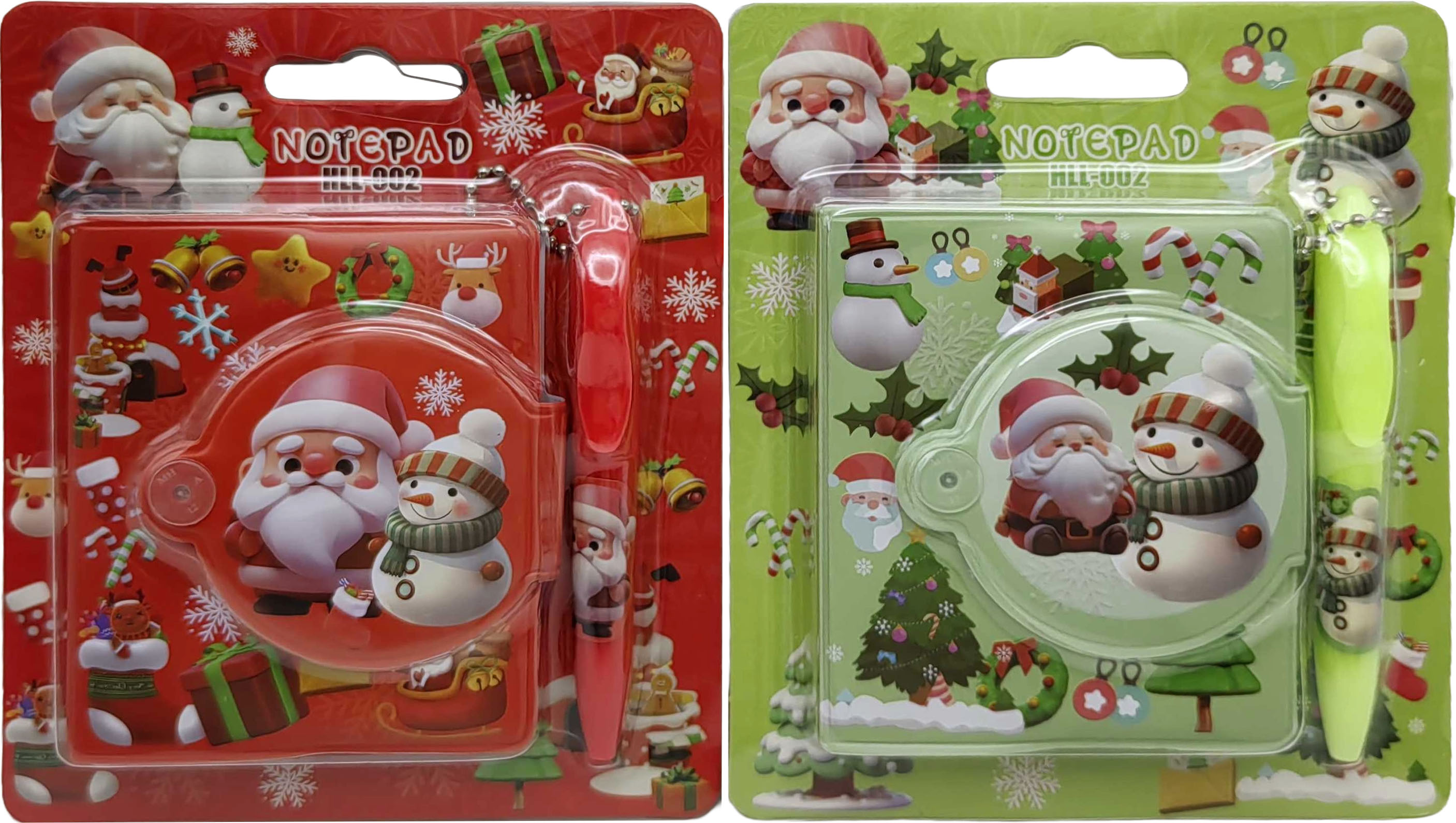 Блокнот на кнопці, ручка-брелок 