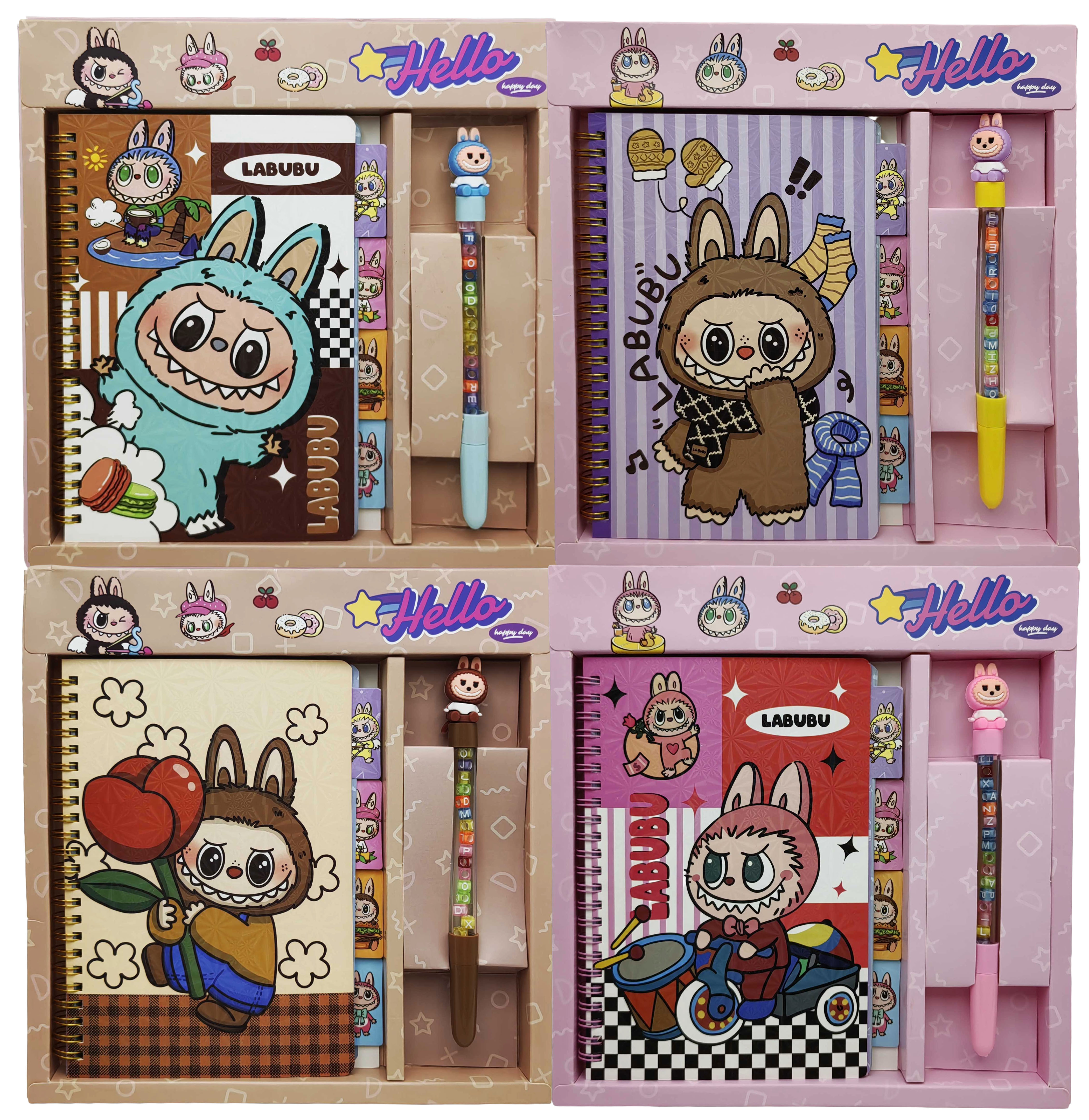 Набір блокнот на спіралі 80арк. 13*19см +ручка кулькова 