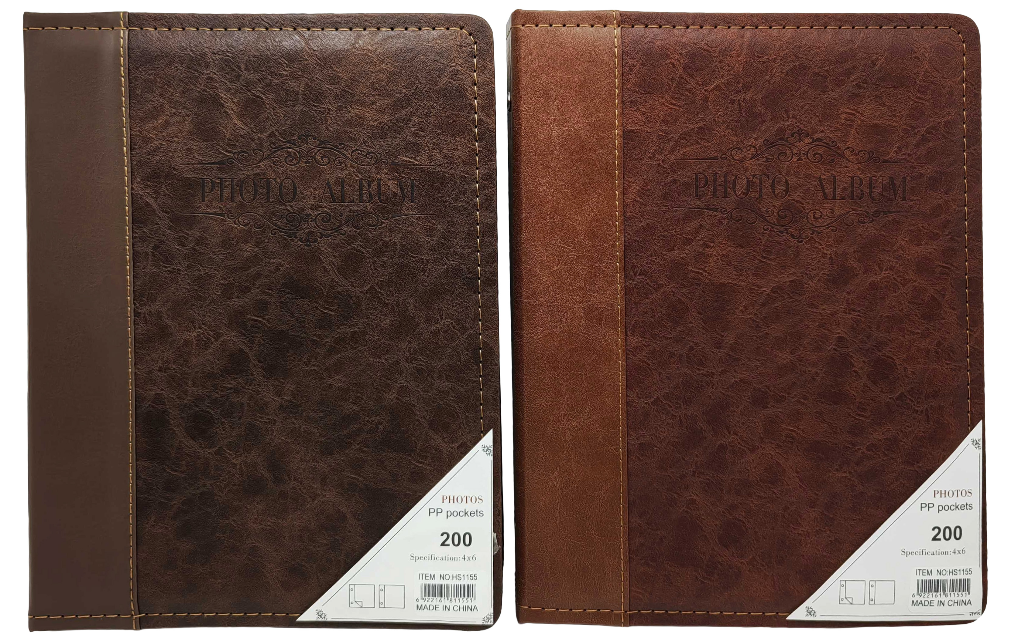 Фотоальбом шкір/зам на 200фотографій 10*15см 