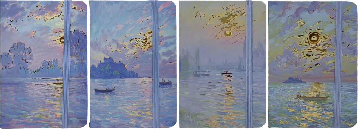 Блокнот на гумці шкірзам 