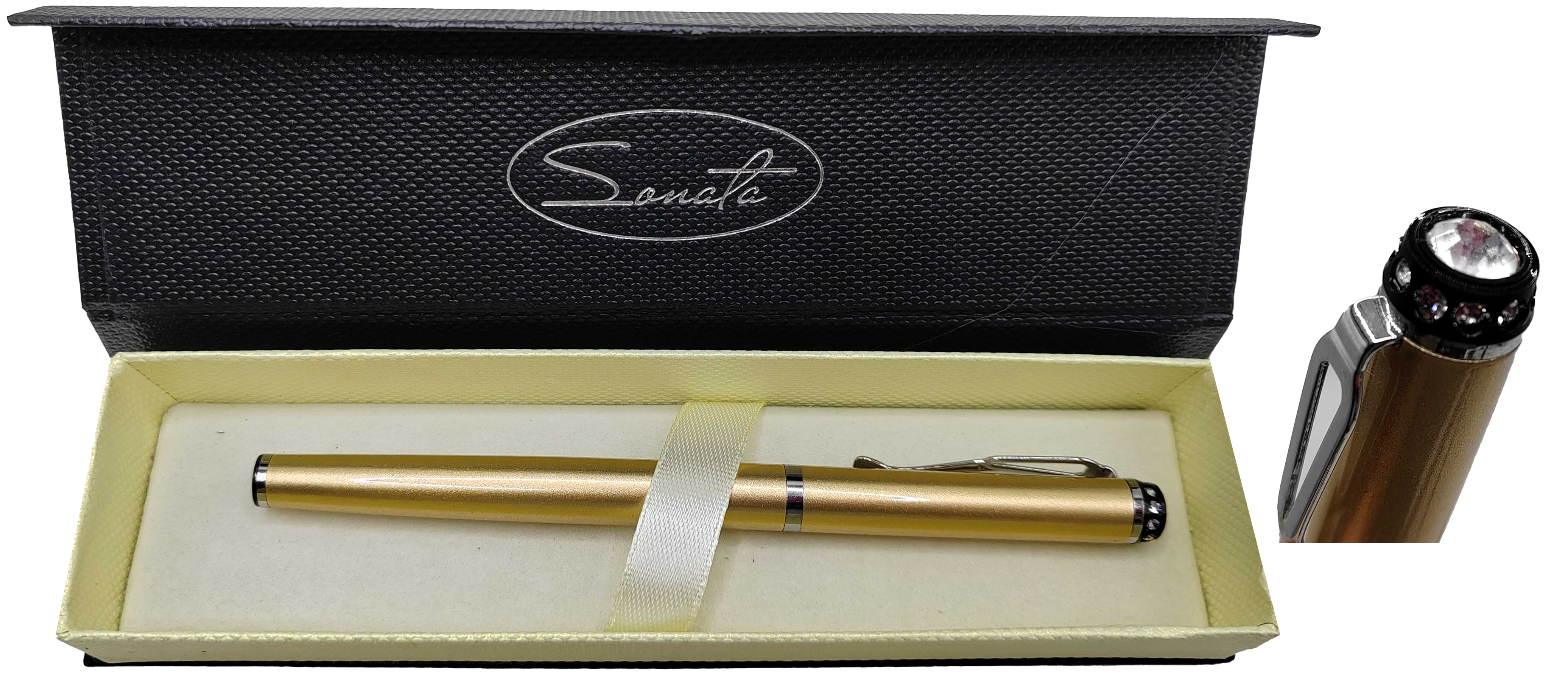 Набір подарунковий Sonata 1 ручка ролер_золота зі стразами