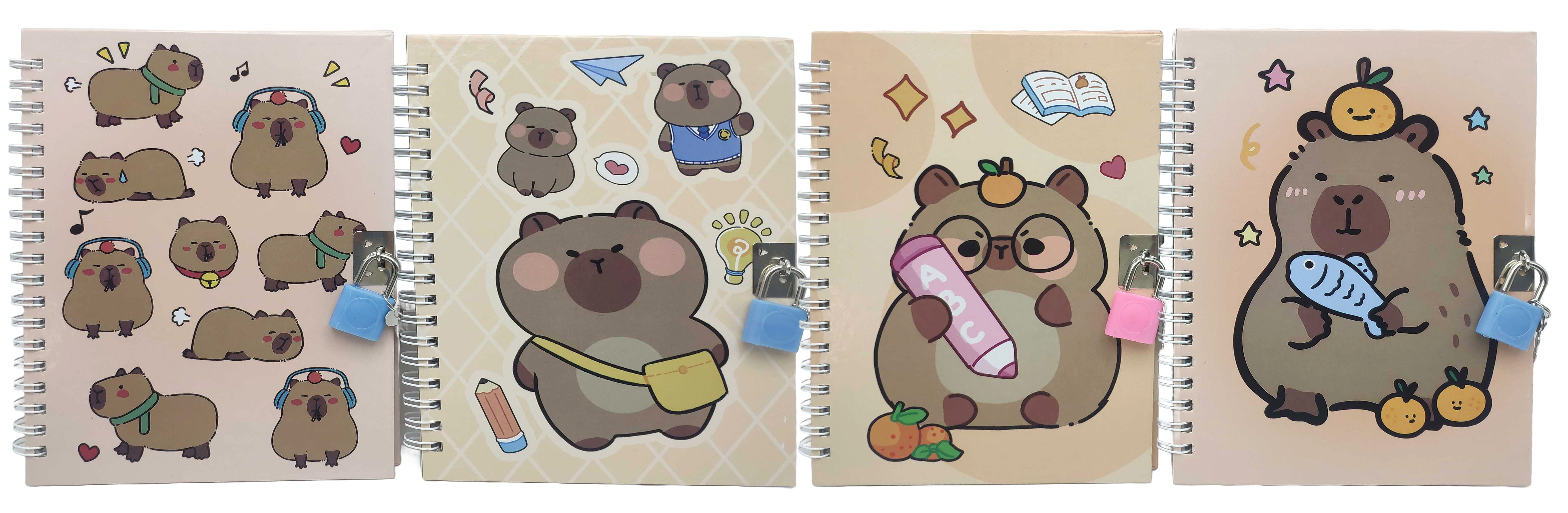 Блокнот на замочці мет. 13*18см 