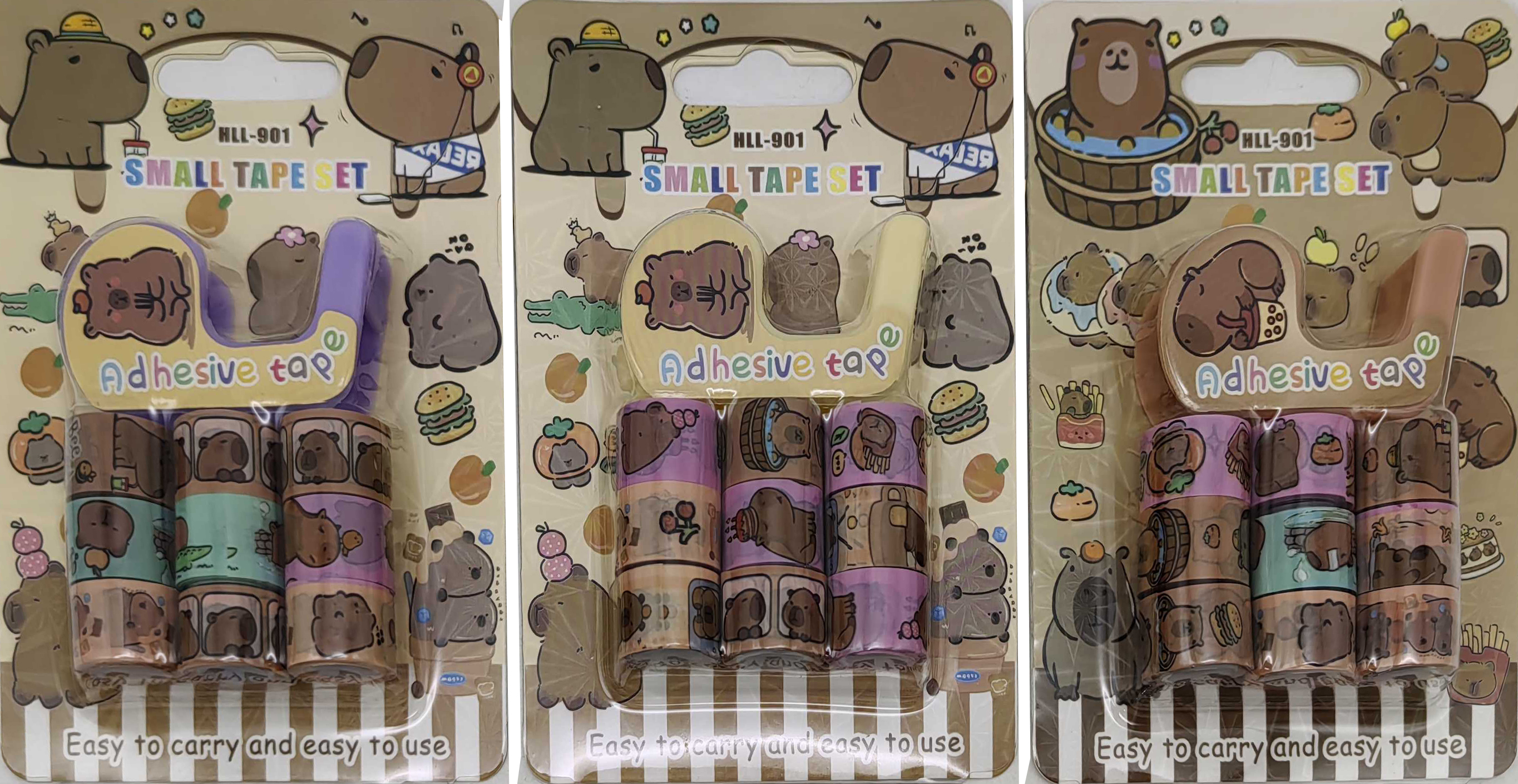 Стрічка клейк. декор. 9шт.*1,2* 250см +диспенсер 