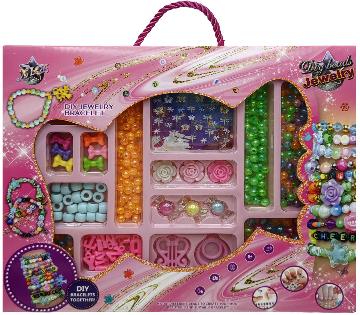 Н-р для плетения - бусинки в кор.25*20см