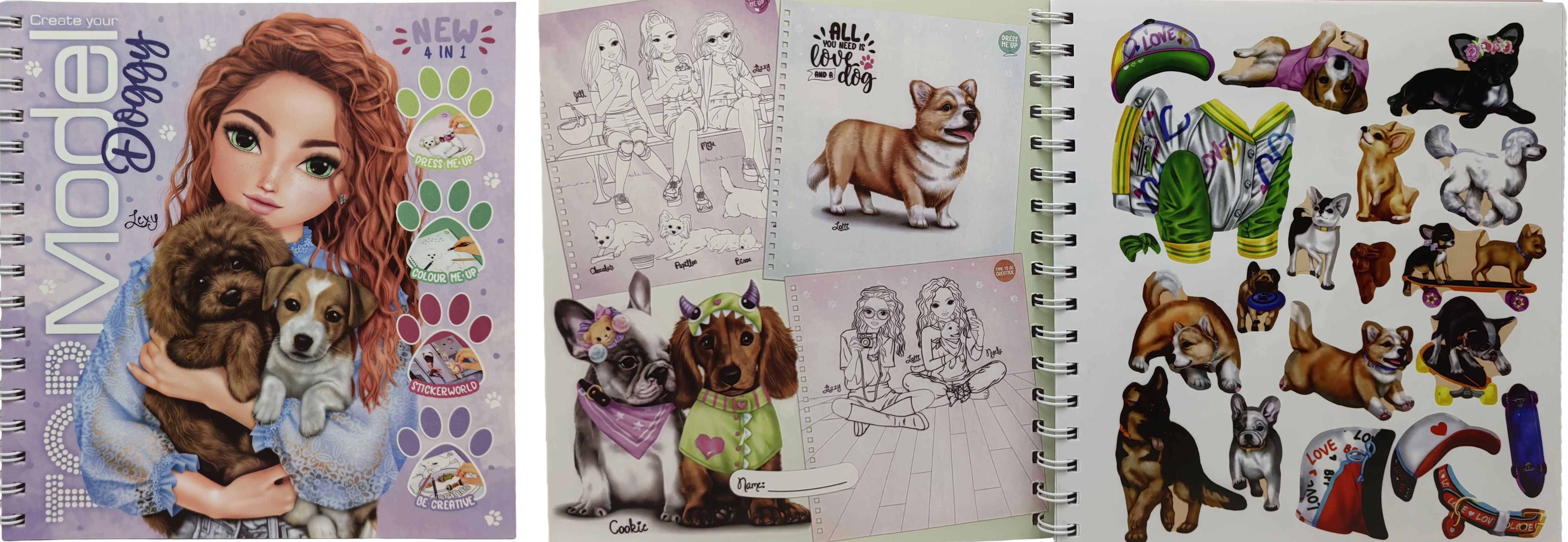 Альбом для творчості .46арк.розмальовки,5арк.наклейки 