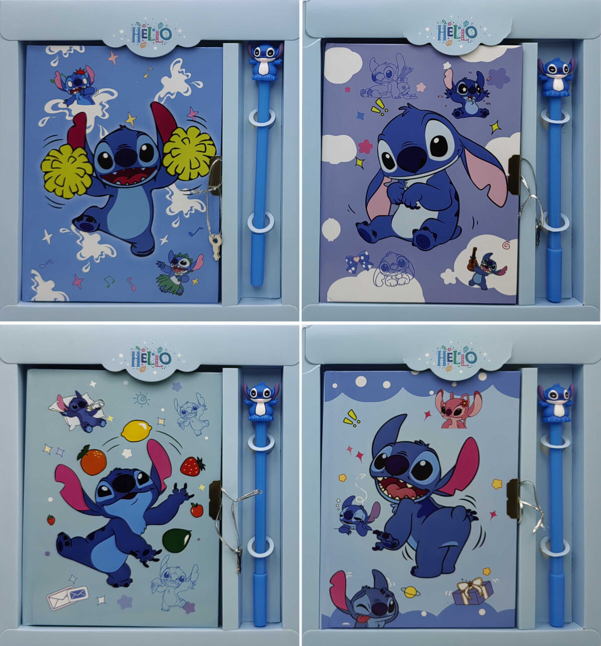 Блокнот на замочці мет.13*18см+руч.кулькова 