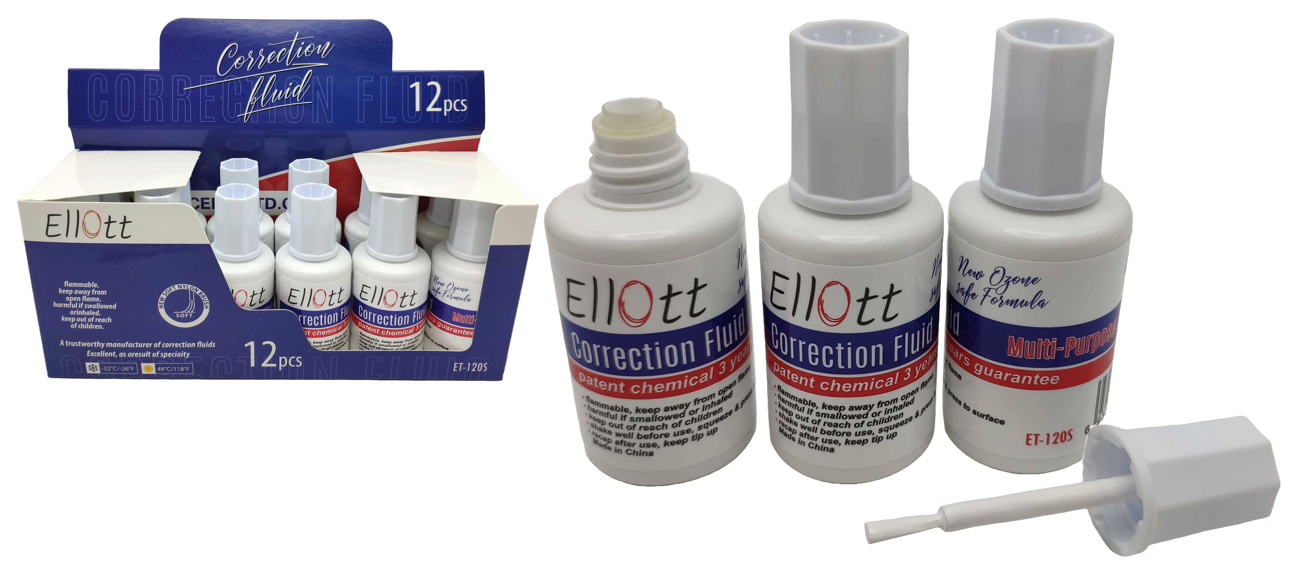 Коректор Ellott з пензликом,20мл