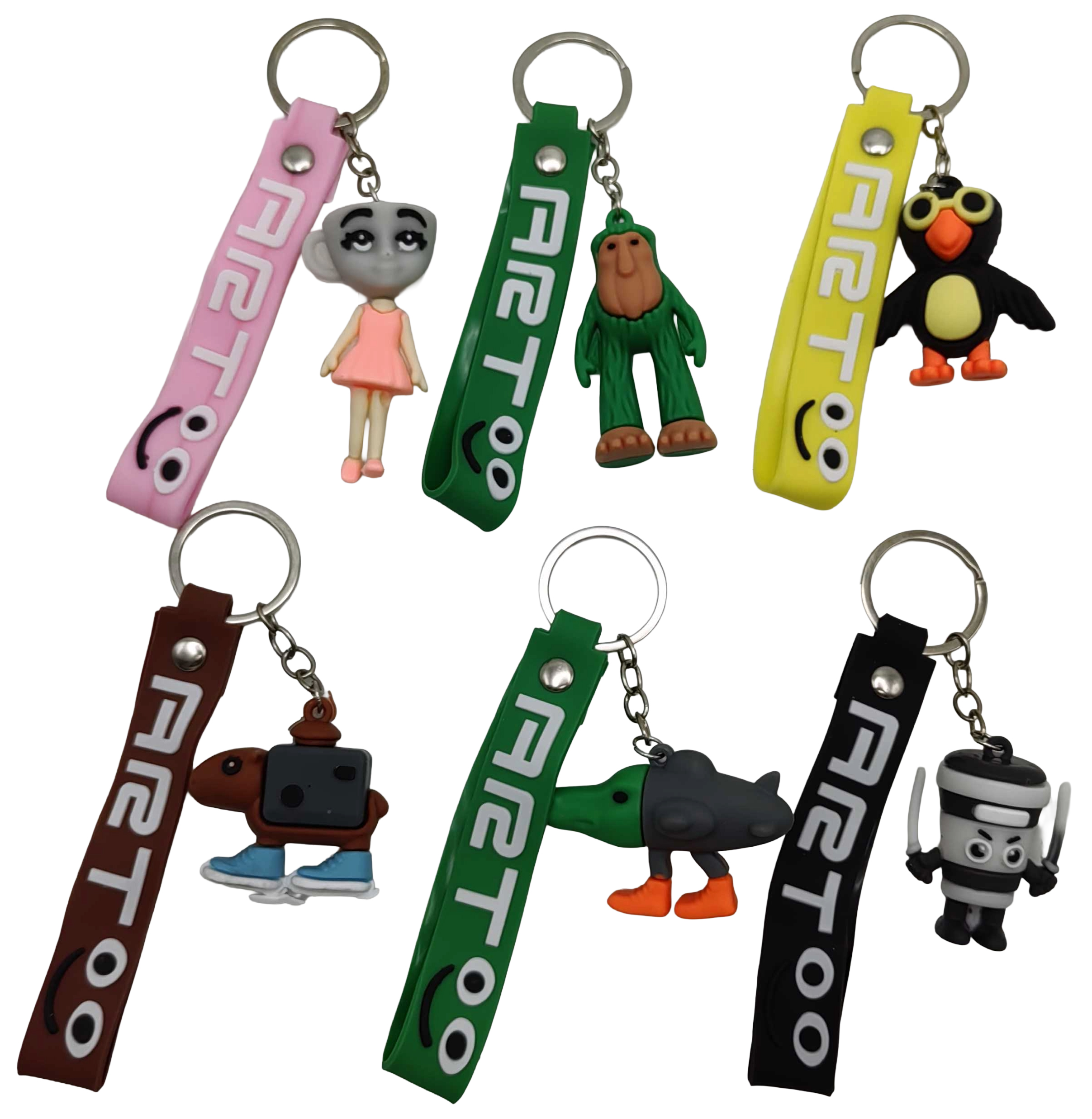 Брелок силіконовий з хлястиком 