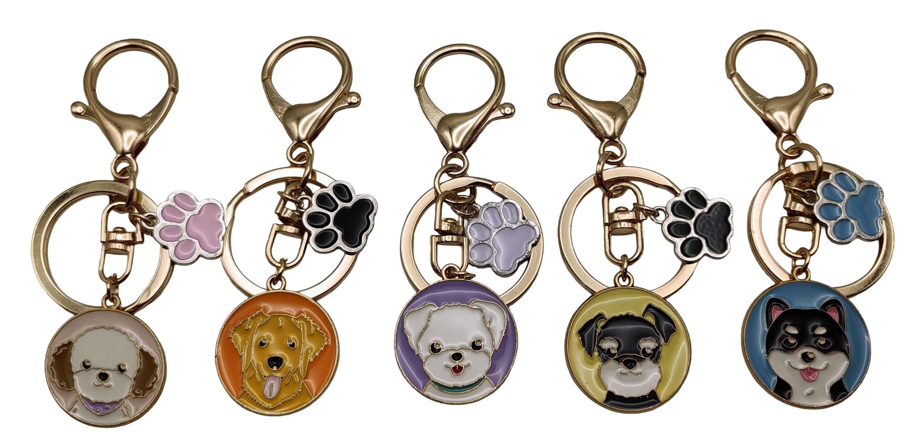 Брелок металевий з підвіскою 