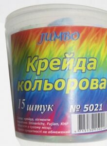 Фото 1 Мел,мелки .цветные Jumbo 15шт.в ведерке