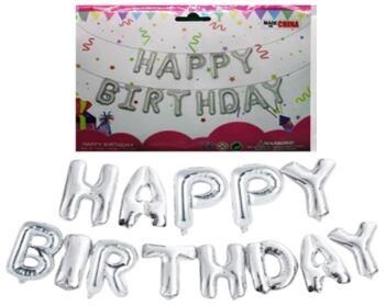 Кулі-букви фольговані 