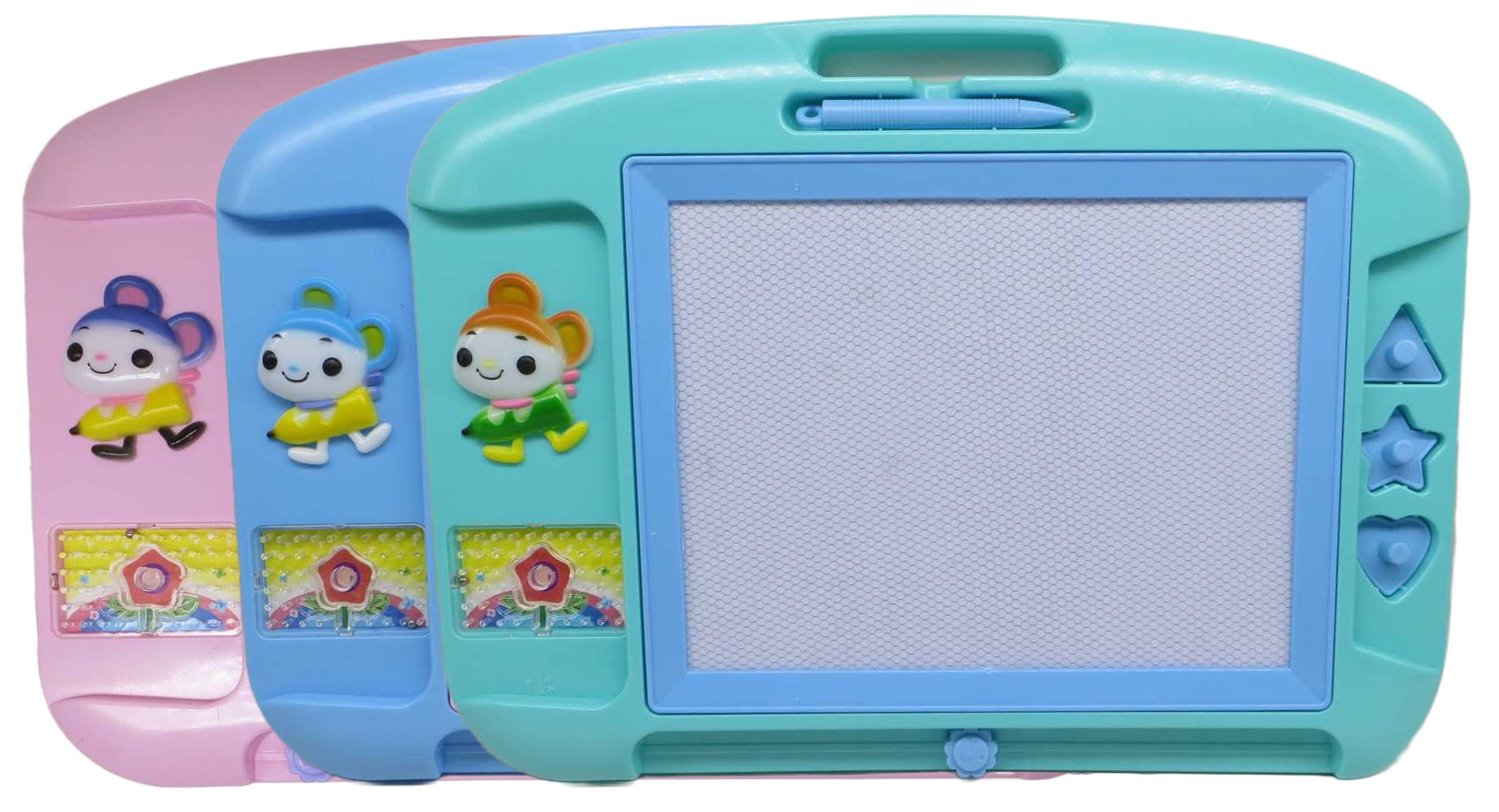 Дошка дитяча пиши-стирай зі штампиками 