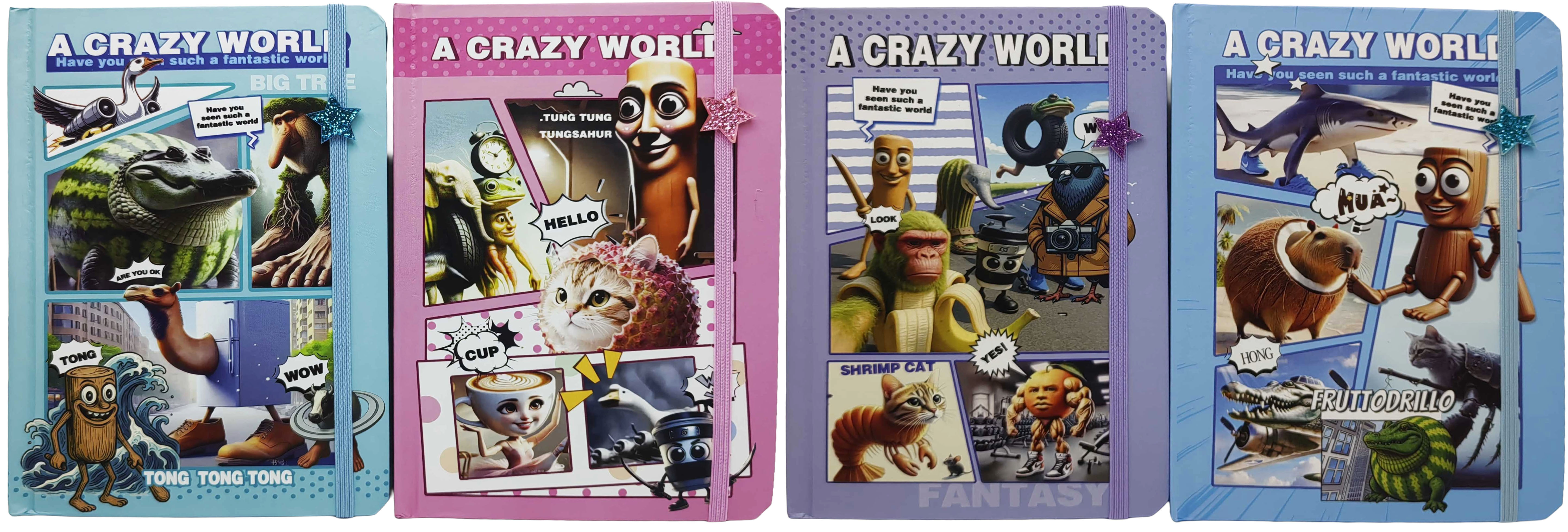 Блокнот на гумці  з зірочкою  А5/80арк. 