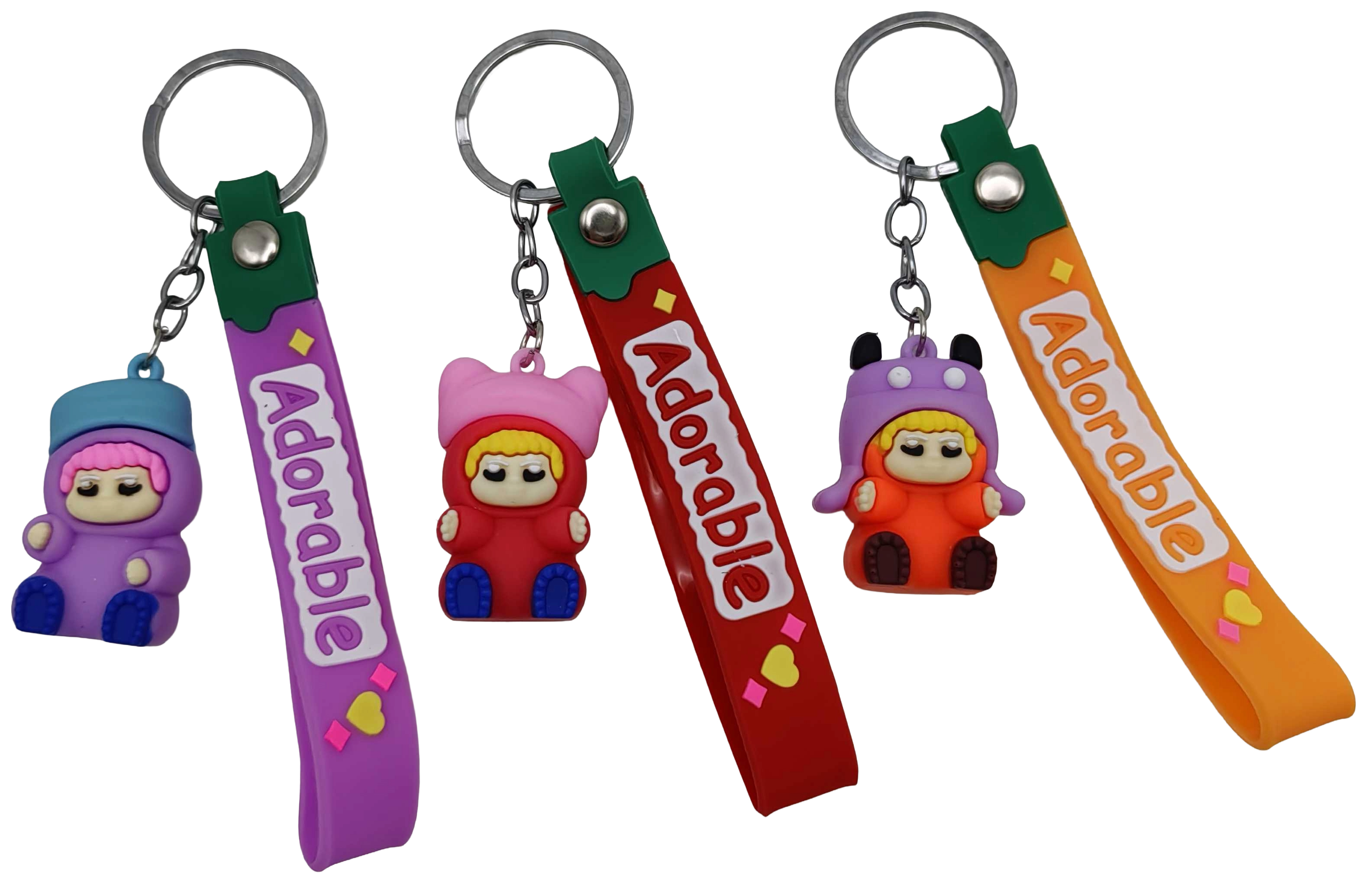 Брелок силіконовий з хлястиком 