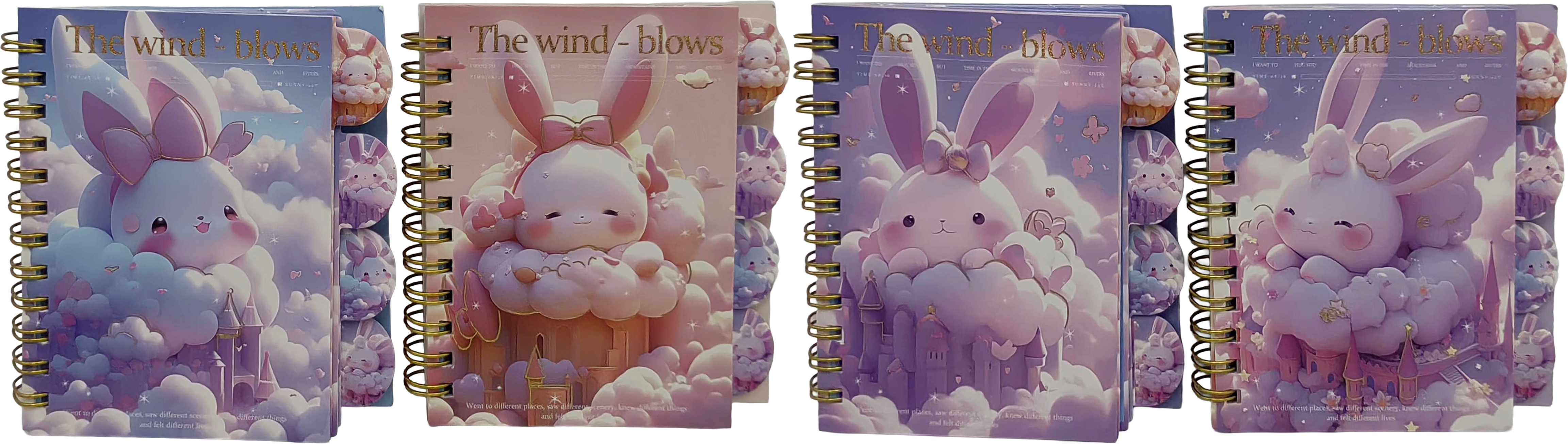 Блокнот на спіралі 80арк. з 4-ма роздільниками 