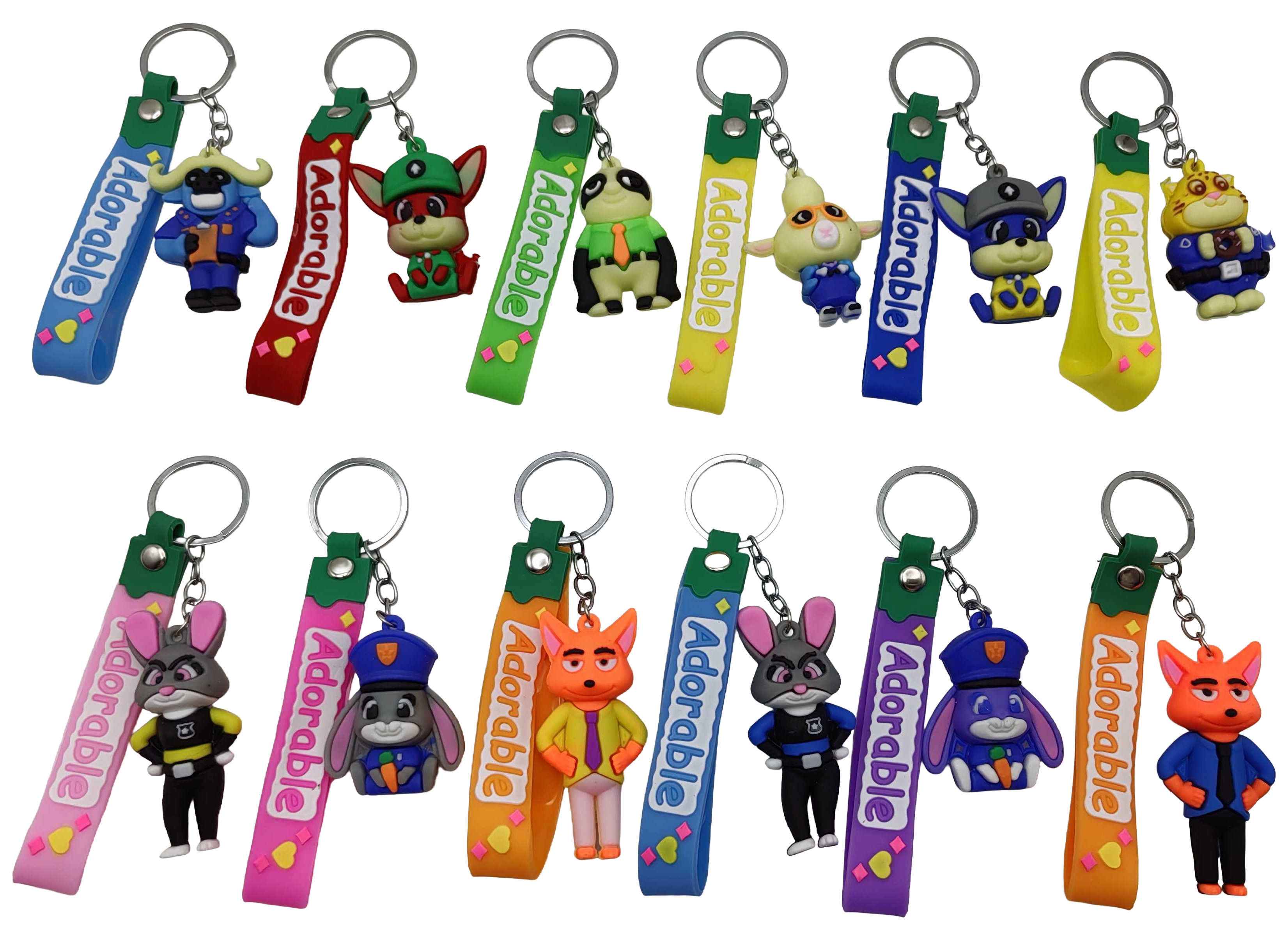 Брелок силіконовий з хлястиком 