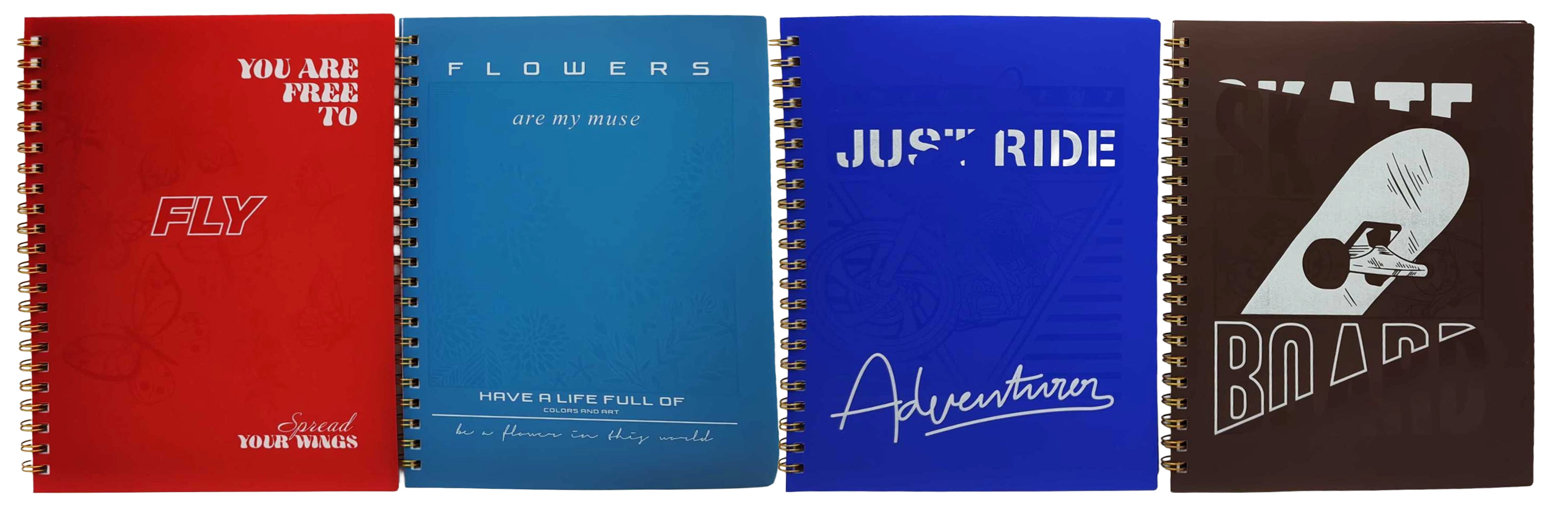Зошит на спіралі А4/100арк. обкл.ПВХ, клітина, 70г/м2