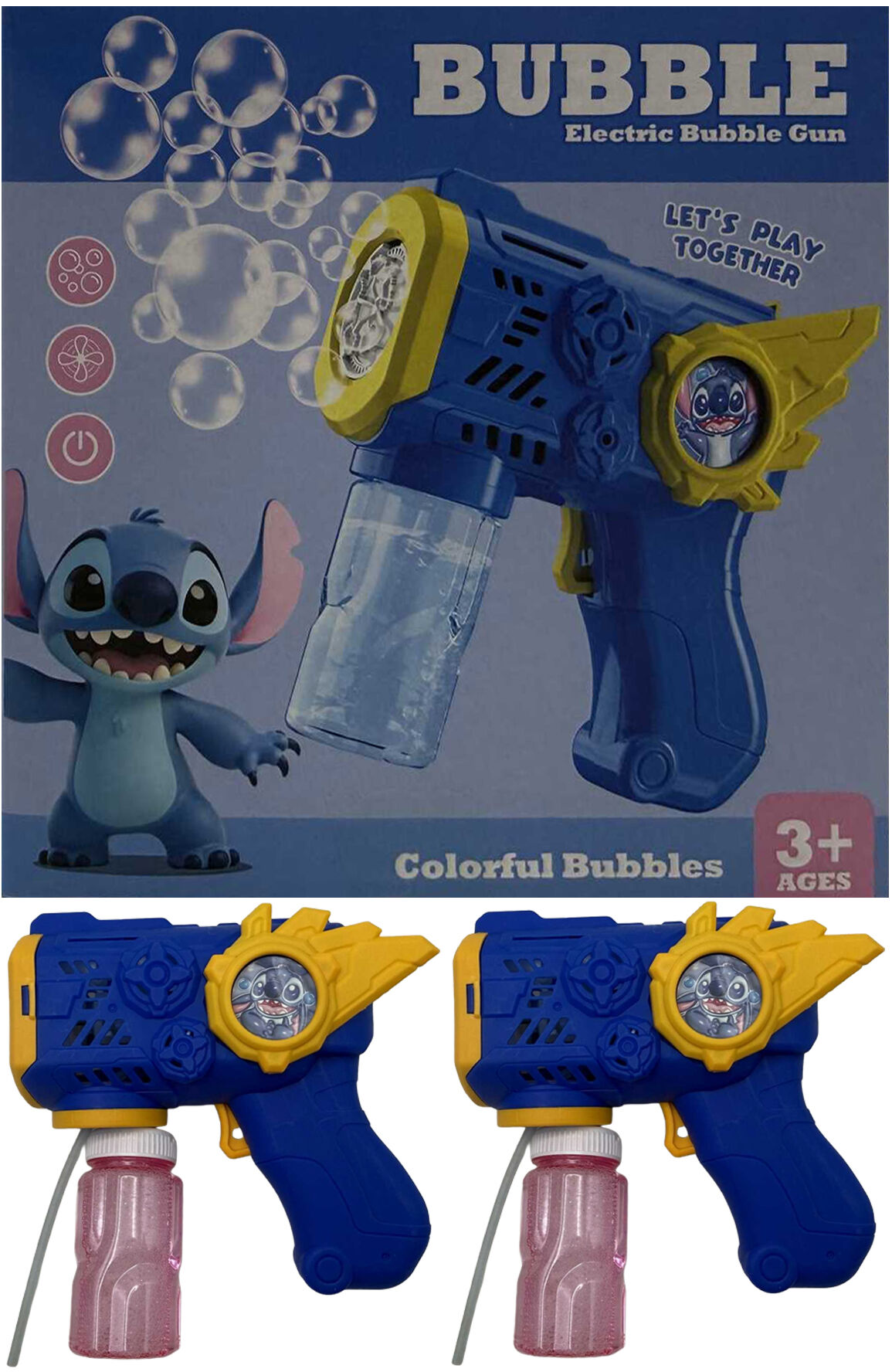 Пістолет для мильних бульбашок Bubble Gun 
