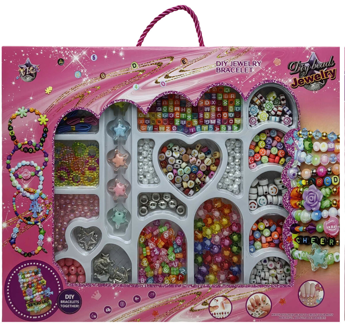 Н-р для плетения - бусинки в кор.32*25см