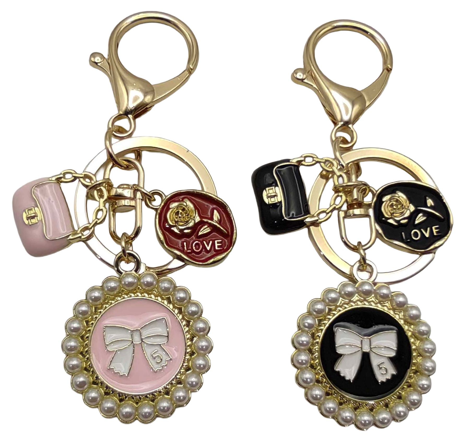 Брелок металевий з підвіскою 