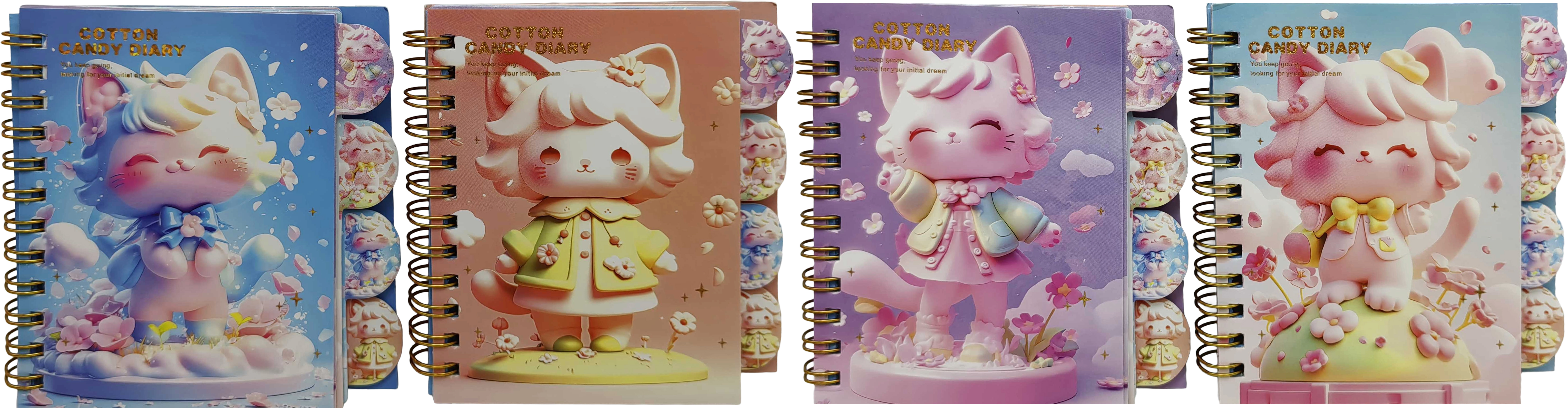 Блокнот на спіралі 80арк. з 4-ма роздільниками 