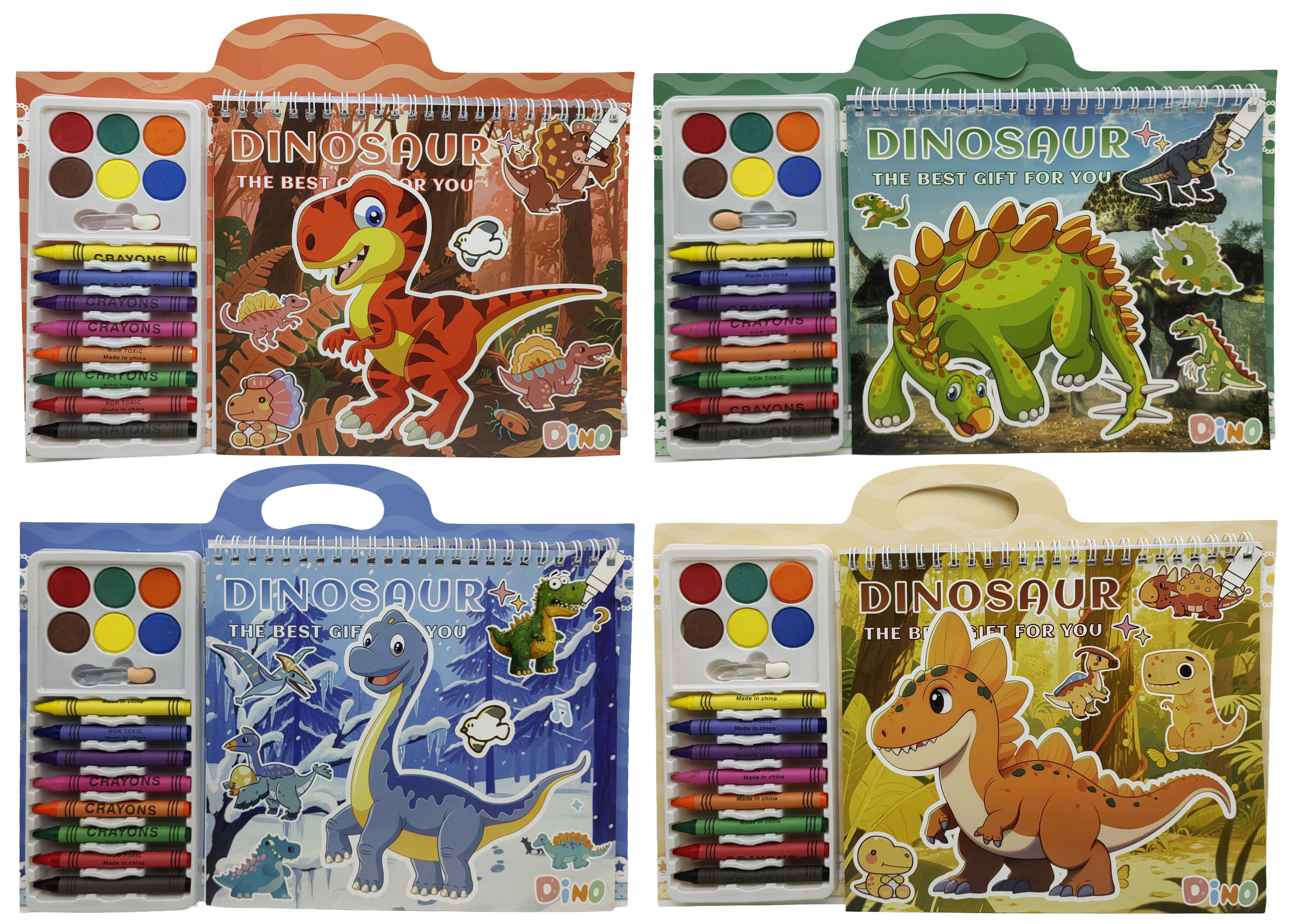 Набір для творчості- Розмальовка 12арк., фарби, воск.олівці 